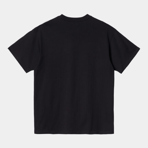 Script Embroidery T-Shirt Black
