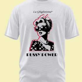 T-Shirt "La Ghigliottina" Pin Up White