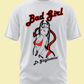 T-Shirt "La Ghigliottina" Bad Girl White