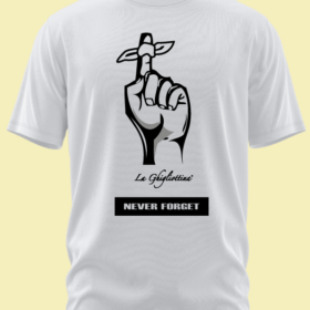 T-Shirt "La Ghigliottina" Never Forget White