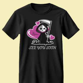T-Shirt "La Ghigliottina" See you soon Black